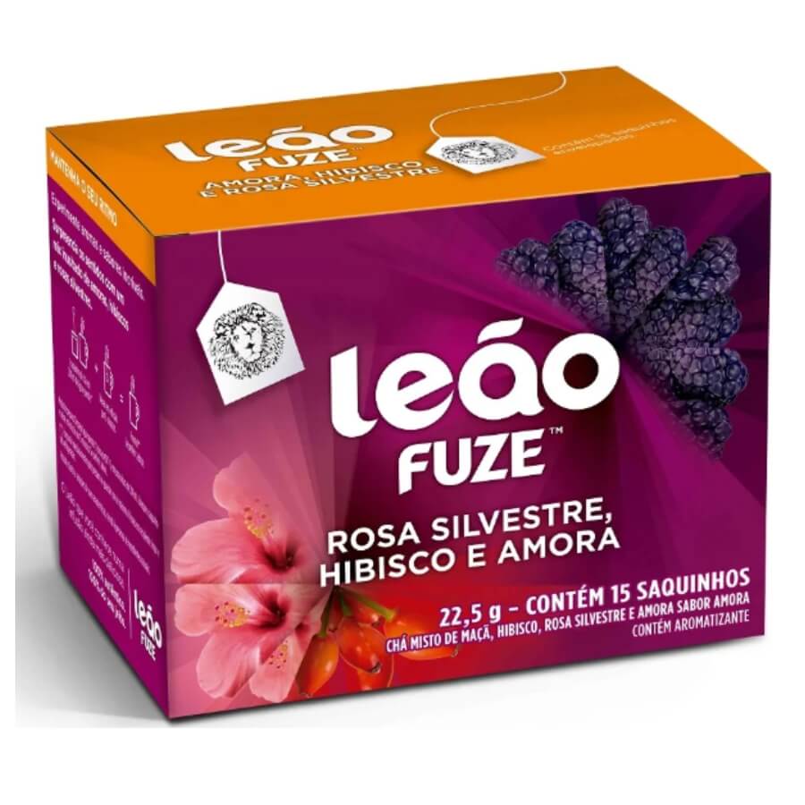 Distribuidora Centauro - Chá Fuze Rosa Silvestre Hibisco e Amora 24g